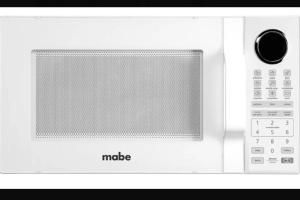 a white microwave oven with the word made on it at DepaB privado, centrico,Wifi 80 mb ,aire acondicionado ,cocina, cochera techada, in Ciudad Valles