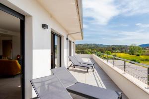 Balkón alebo terasa v ubytovaní Domaine d'Arca Porto Vecchio - Hugo 13 - Toit Terrasse - Haut standing