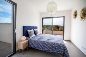 Posteľ alebo postele v izbe v ubytovaní Domaine d'Arca Porto Vecchio - Hugo 13 - Toit Terrasse - Haut standing