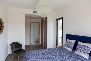 Posteľ alebo postele v izbe v ubytovaní Domaine d'Arca Porto Vecchio - Hugo 13 - Toit Terrasse - Haut standing