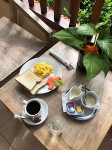 Možnosti snídaně pro hosty v ubytování Soca Garden Guest house