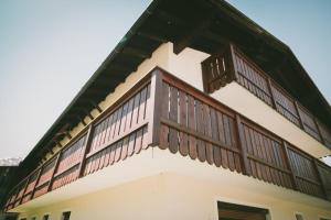 Balkón nebo terasa v ubytování SennHOF Lechtal