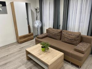 Ein Sitzbereich in der Unterkunft Ossiach Apartment 1