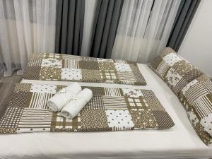Ein Bett oder Betten in einem Zimmer der Unterkunft Ossiach Apartment 1
