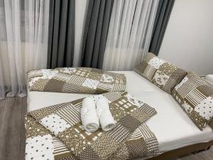 Ein Bett oder Betten in einem Zimmer der Unterkunft Ossiach Apartment 1