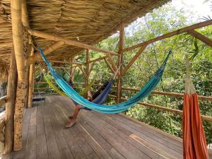 Balkon oz. terasa v nastanitvi Hostal Dos Quebradas