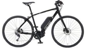 a black bike is parked on a white background at Guesthouse Nishiki in Chichibu