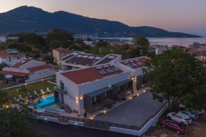 an aerial view of a house in a city at The 8 Keys in Skala Potamias