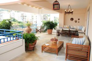 A balcony or terrace at Katerina's Luxury Apartment