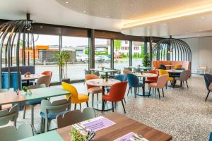 Restaurant o un lloc per menjar a ibis Styles St Margrethen Bodensee