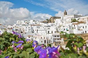 Nespecifikovaný výhled na destinaci Vejer de la Frontera nebo výhled na město při pohledu z apartmánu