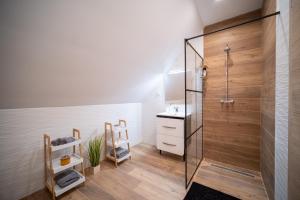 Koupelna v ubytování Villa Nesa - beautiful guest house at continental Croatia with Outdoor swimming pool, Sauna and 3 Bedrooms