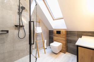 Kúpeľňa v ubytovaní Apartament Liściasty 2 z widokiem na góry - Dream Apart + 18 fotografií