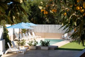 Vonkajšia záhrada v ubytovaní Villa Le Mimose