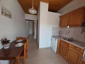 Kuchyň nebo kuchyňský kout v ubytování Theo Apartments