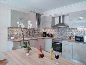 A kitchen or kitchenette at Blue Lagoon Luxury Apartment G2