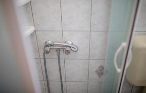 a shower with a hose in a bathroom at Apartments Silvana in Kampor in Kampor +31 photos