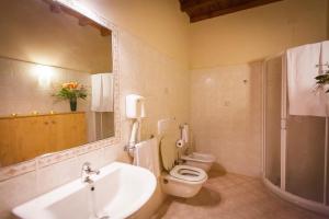 Koupelna v ubytování Hotel Alla Corte dei Bicchi
