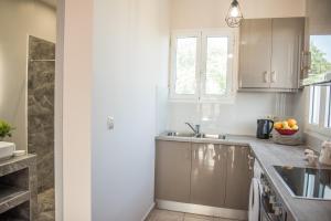 Kuchyň nebo kuchyňský kout v ubytování Avyssos Residents