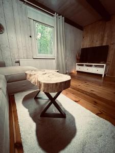 Telewizja i/lub zestaw kina domowego w obiekcie Ranczo Wilkowyja