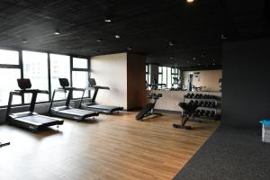 Posilňovňa alebo fitness centrum v ubytovaní Apartament A101 Polanki Aqua