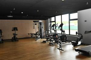 Posilňovňa alebo fitness centrum v ubytovaní Apartament A101 Polanki Aqua