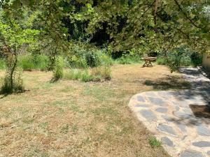 A garden outside La Yurta de Gaia