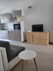 Kuchyň nebo kuchyňský kout v ubytování Apartments Matej & Irena