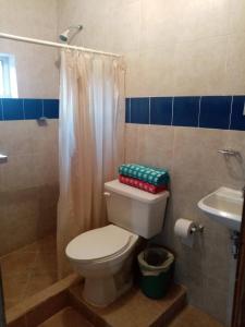 Koupelna v ubytování Parador Arew La Energa Que Impulsa El Alma