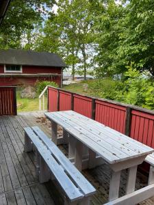 Rõdu või terrass majutusasutuses Aspan Kurs & Lägergård