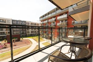 Balkón alebo terasa v ubytovaní Main Trainstation one bedroom AC p4you pl