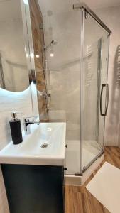 Kúpeľňa v ubytovaní Apartament Arkadia Augustow