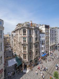 an overhead view of a building in a city at Ragip Pasha Apartments in Istanbul