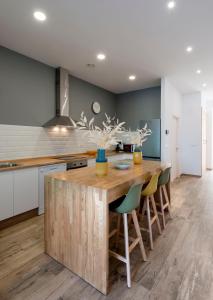 Kuchyň nebo kuchyňský kout v ubytování Apartamentos Bestarruza