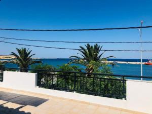 a view of the ocean from the balcony of a house at KIRKOS “PORTO” in Samothraki
