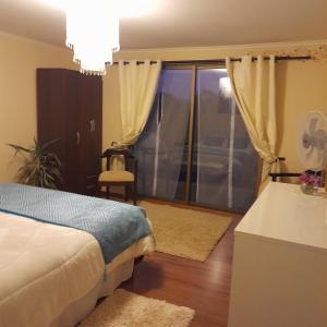 Postel nebo postele na pokoji v ubytování Entre tizones y brujos ( cabaña Maggie)