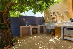 A kitchen or kitchenette at Villa Zoi Tzitzifes
