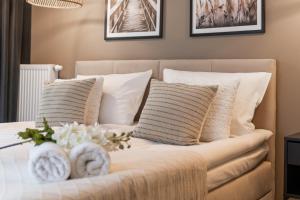 Posteľ alebo postele v izbe v ubytovaní Apartment Wrocław Braniborska by Noclegi Renters