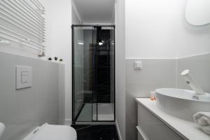 Kúpeľňa v ubytovaní Apartment Wrocław Braniborska by Noclegi Renters