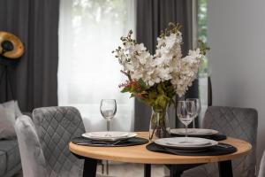 Posedenie v ubytovaní Apartment Wrocław Braniborska by Noclegi Renters