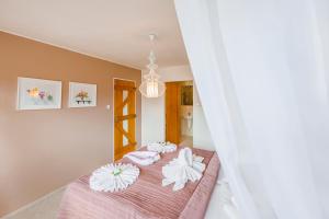 Postel nebo postele na pokoji v ubytování Hotel Rusava