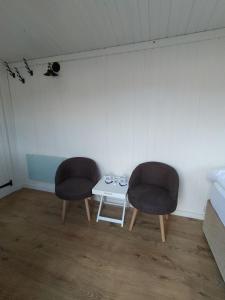 A seating area at Lavender hut