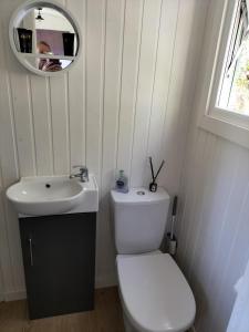 A bathroom at Lavender hut