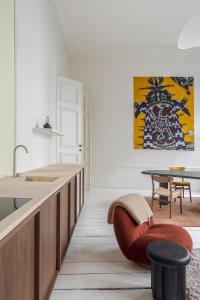 Dapur atau dapur kecil di LuxuryApartmentSoulforCity