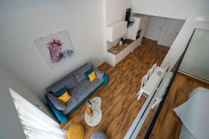 Posezení v ubytování Luxury with gallery, heated pool only for you-KLIS CRO