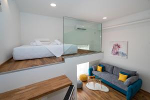 Posezení v ubytování Luxury with gallery, heated pool only for you-KLIS CRO