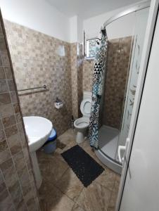Koupelna v ubytování Casa Aura Costinești