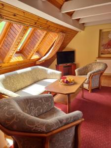 Televízia a/alebo spoločenská miestnosť v ubytovaní Hotel Karkonosze