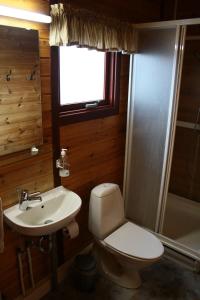 Phòng tắm tại Snorrastadir Farm Holidays