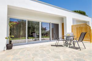 A patio or other outdoor area at AVGOUSTIDIS APARTMENTS